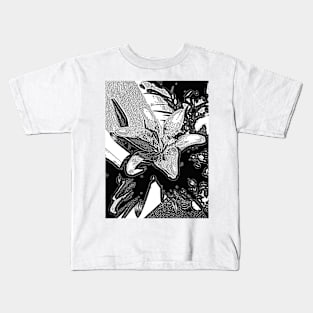 amazing and unique black and white abstract unique design Kids T-Shirt